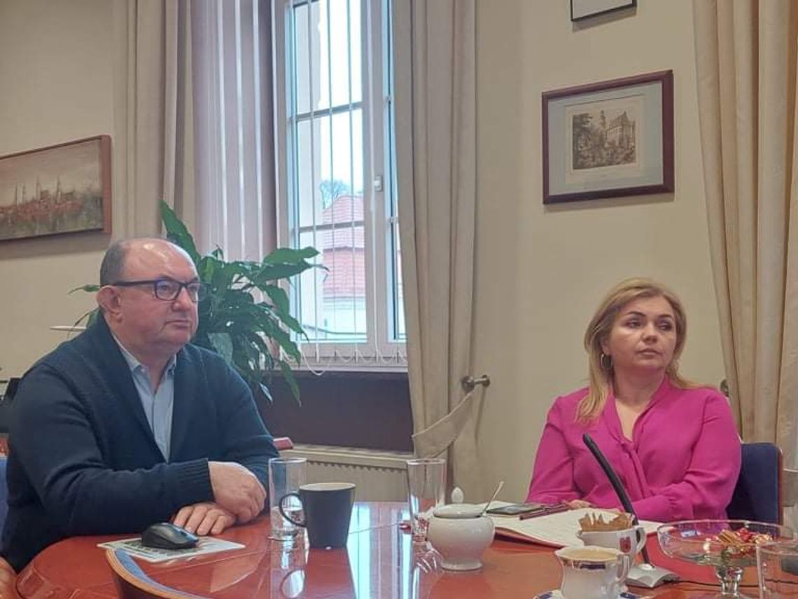 Spotkanie online władz Oleśnicy z władzami Warendorfu