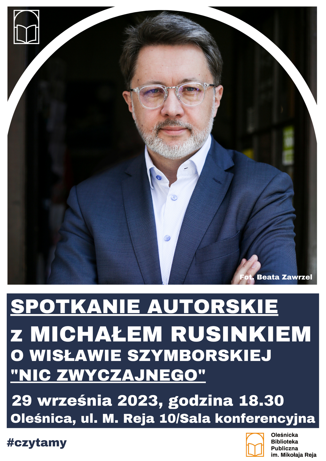 Spotkanie z Michałem Rusinkiem w Oleśnicy