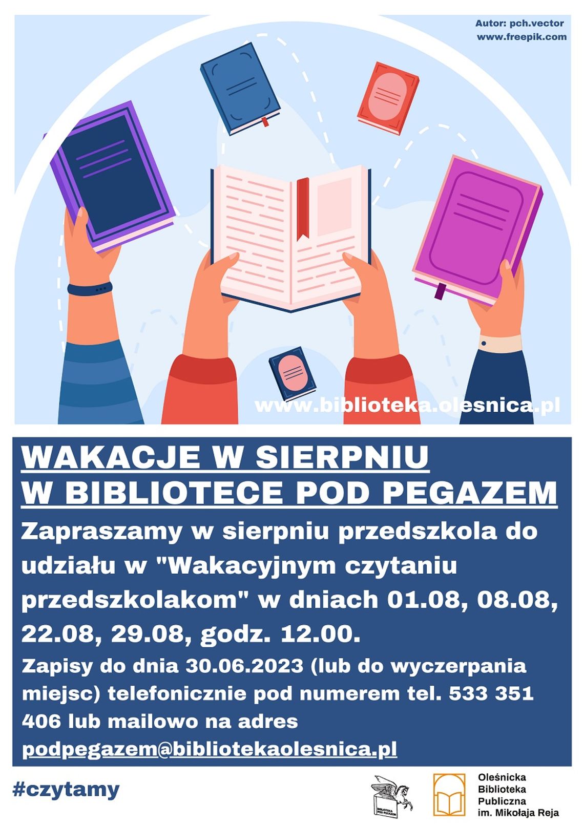 Startują zapisy do akcji "Wakacyjne czytanie przedszkolakom"