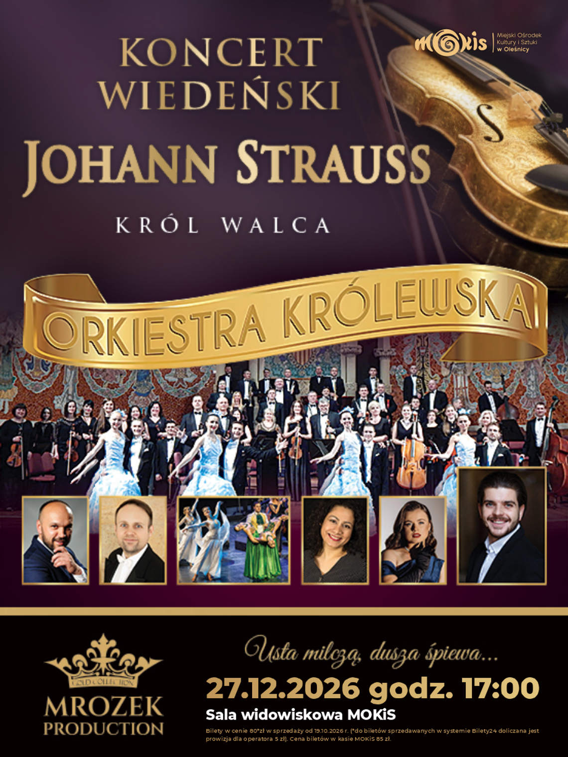 Strauss, walce i wielkie arie operetkowe. W Oleśnicy zabrzmi muzyka wiedeńskich mistrzów