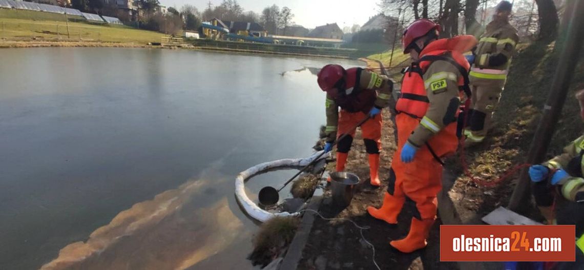 Strażacy ruszyli na ratunek zanieczyszczonej rzece!