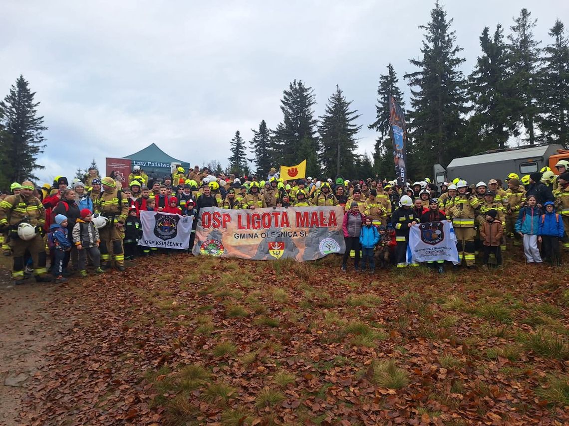 Strażacy z OSP Ligota Mała na Klimczoku dla Kazika Strażacy z OSP Ligota Mała na Klimczoku dla Kazika