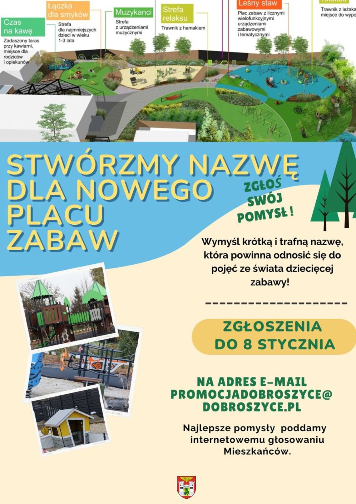 Stwórz razem z nami nazwę dla nowego placu zabaw przy GCK w Dobroszycach