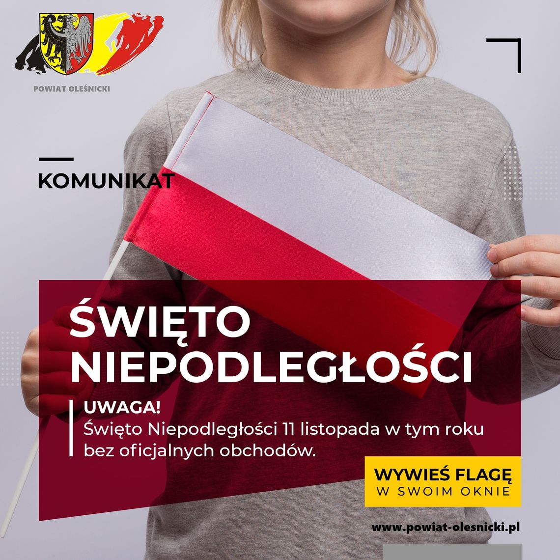 Święto Niepodległości bez tradycyjnych obchodów. Wywieś flagę w swoim oknie Święto Niepodległości bez tradycyjnych obchodów. Wywieś flagę w swoim oknie