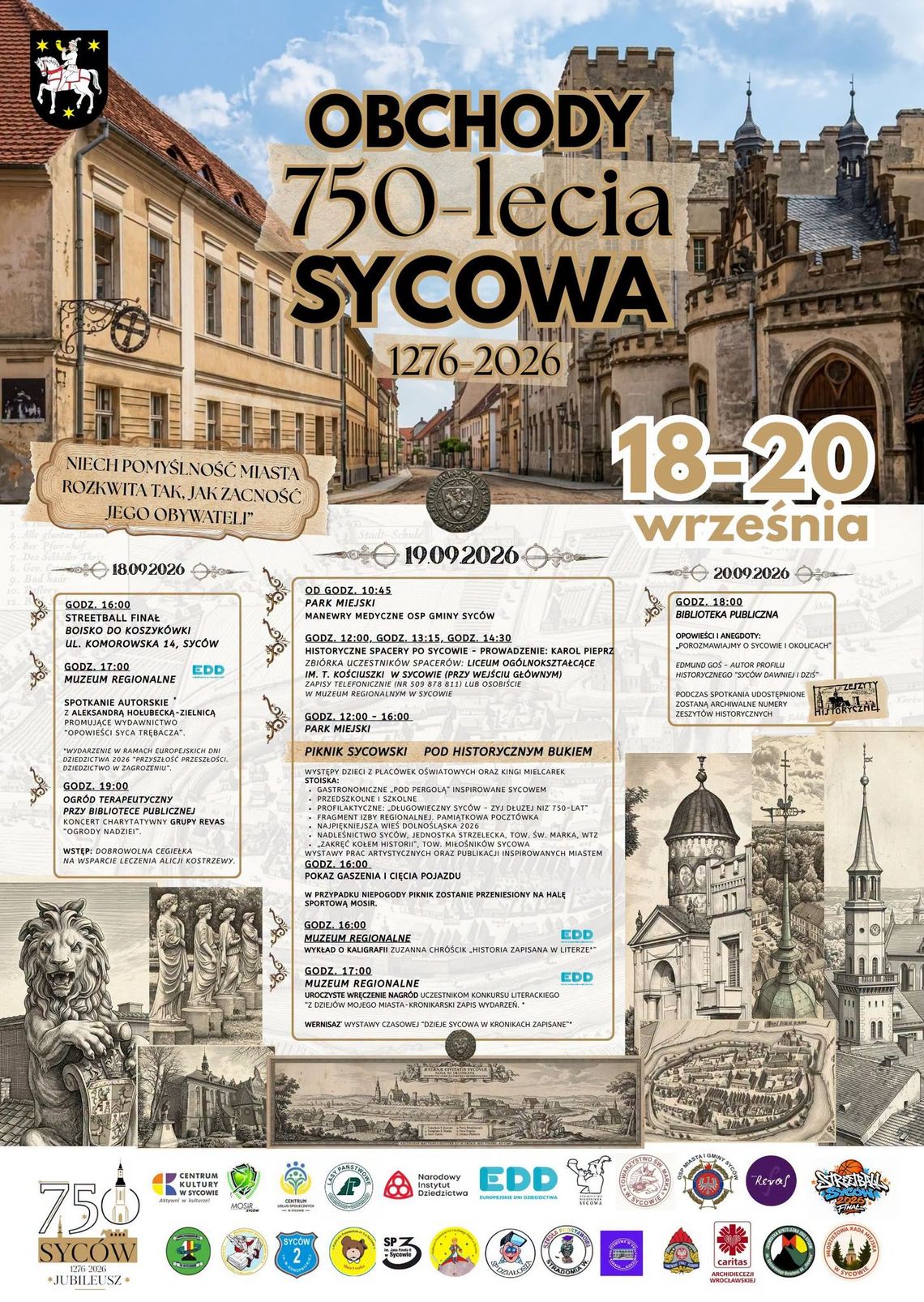 Syców świętuje 750-lecie. Trzy dni historii, kultury i wspólnej zabawy