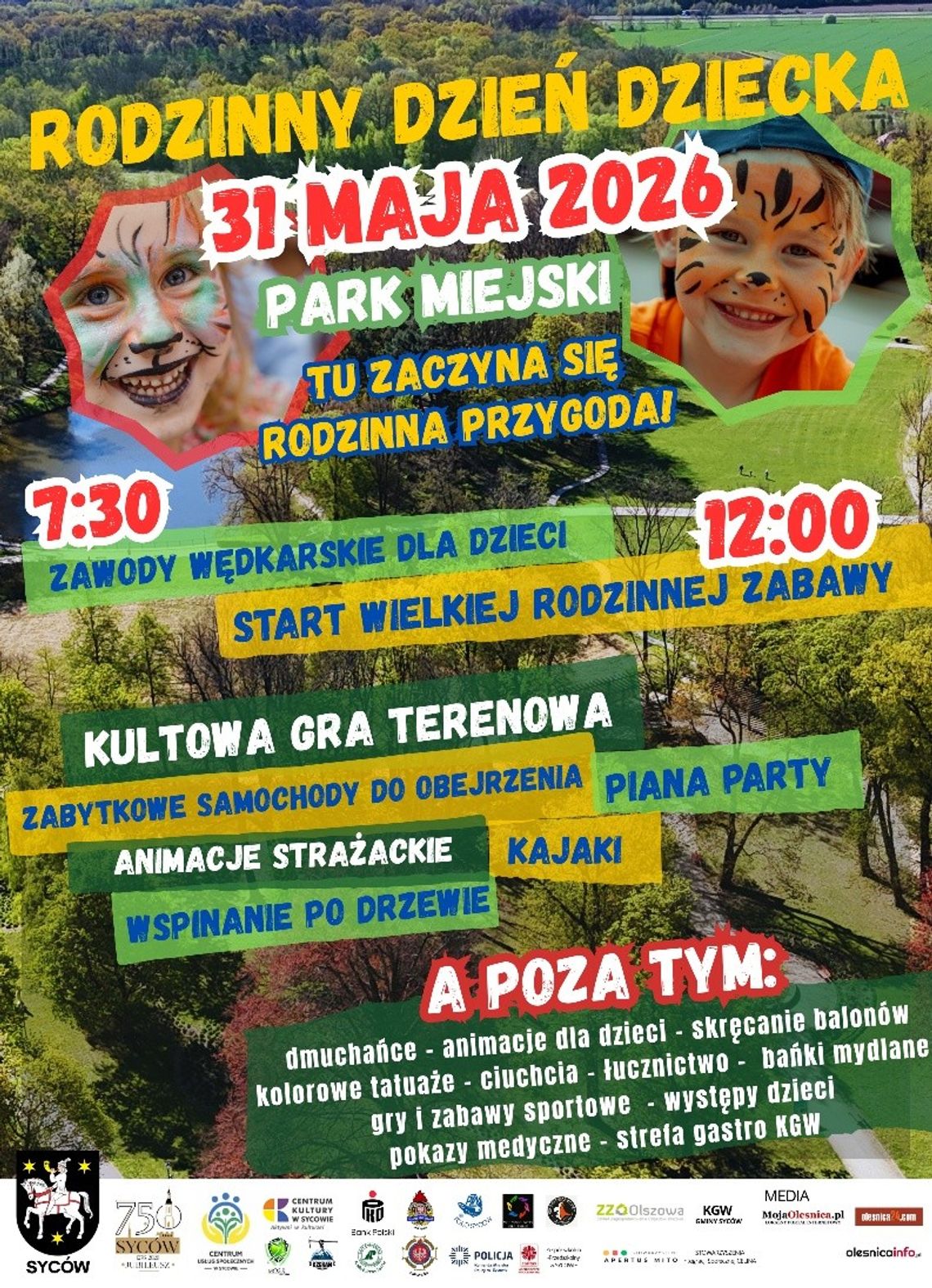 Syców szykuje wielkie rodzinne święto! Park Miejski zamieni się w centrum zabawy i atrakcji dla dzieci Syców szykuje wielkie rodzinne święto! Park Miejski zamieni się w centrum zabawy i atrakcji dla dzieci
