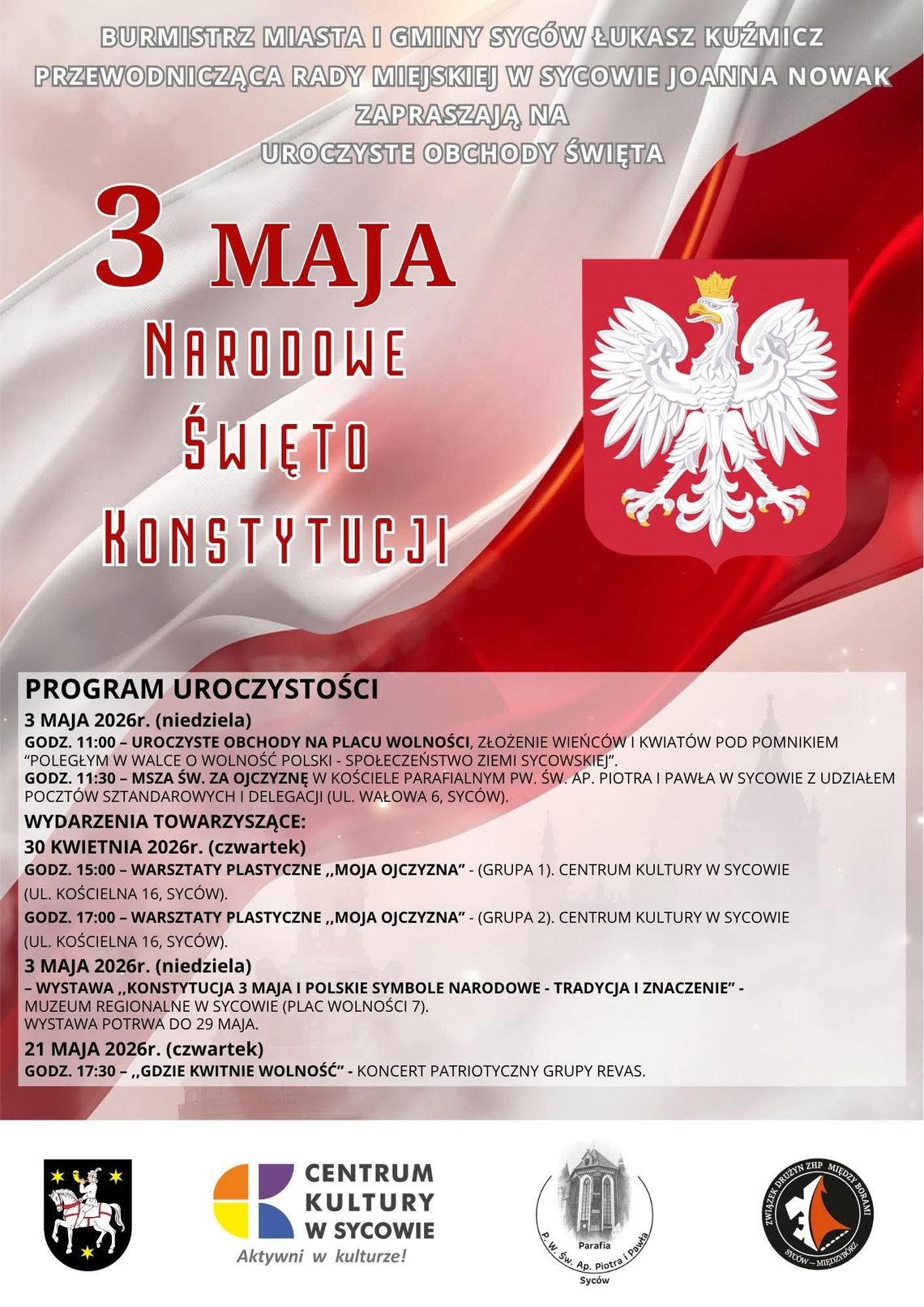 Syców wraca na Plac Wolności świętować 3 Maja