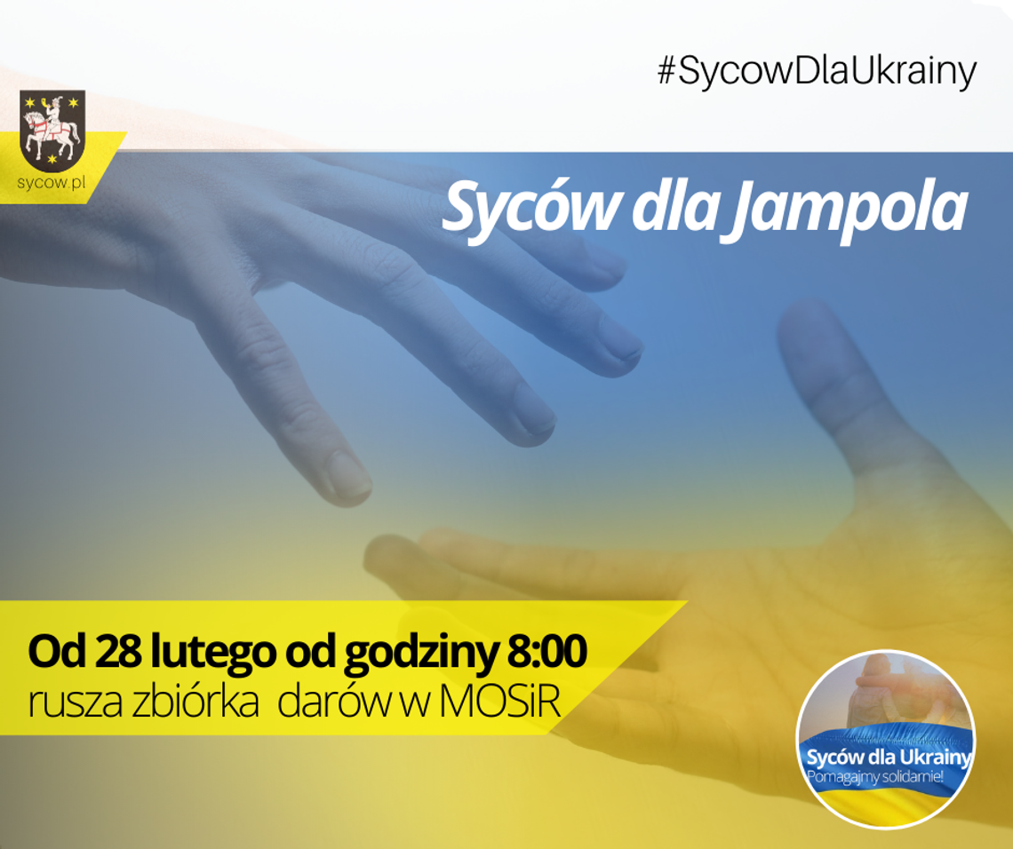 Sycowianie pomagają Jampolowi na Ukrainie