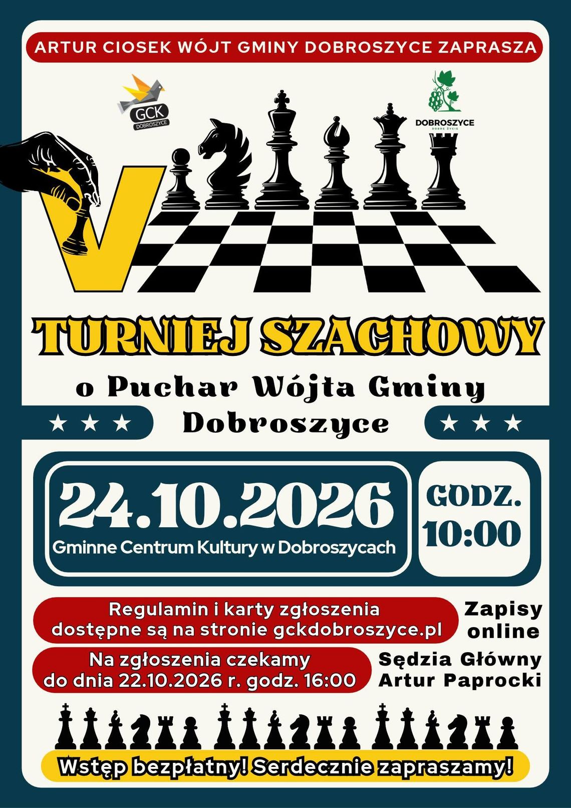 Szachiści do szachownic! Szachiści do szachownic!