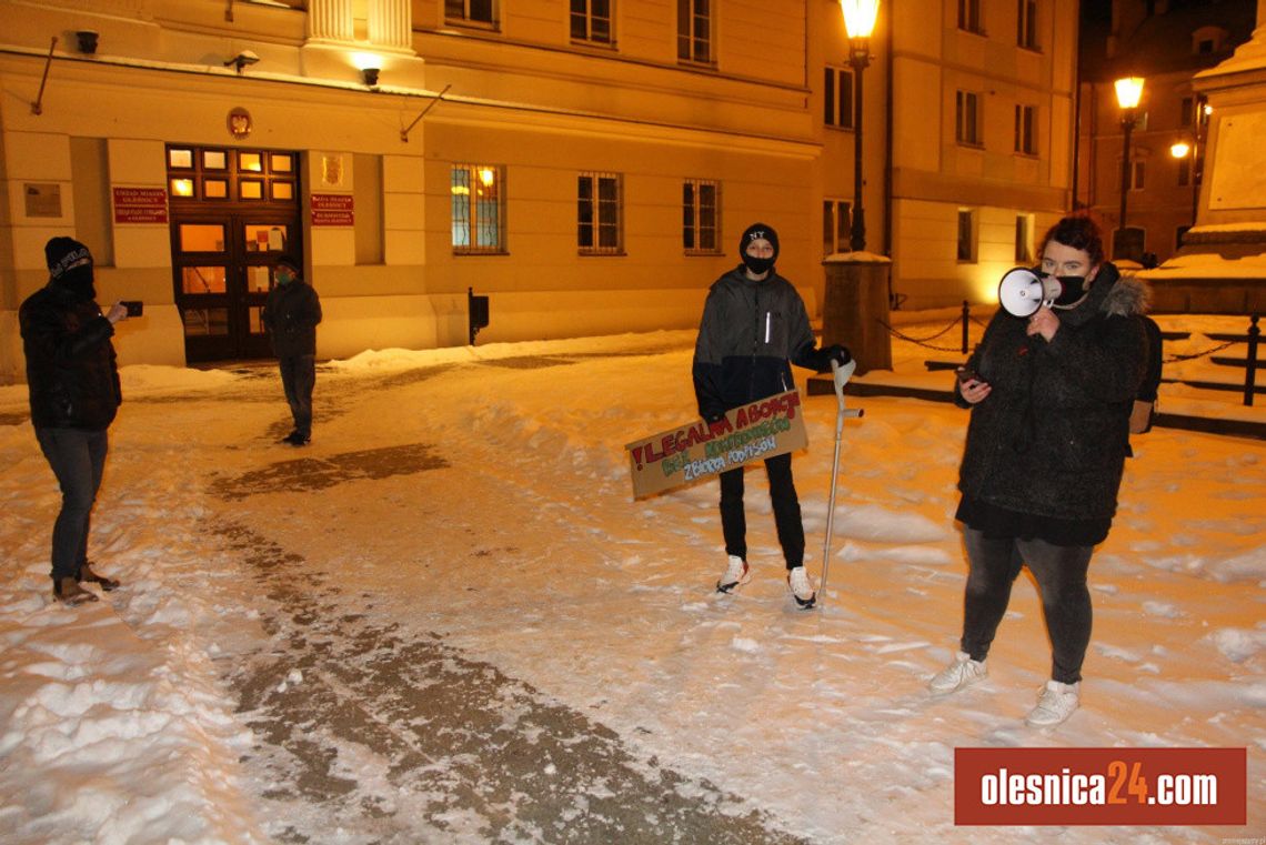 Sześcioro protestowało w Oleśnicy 