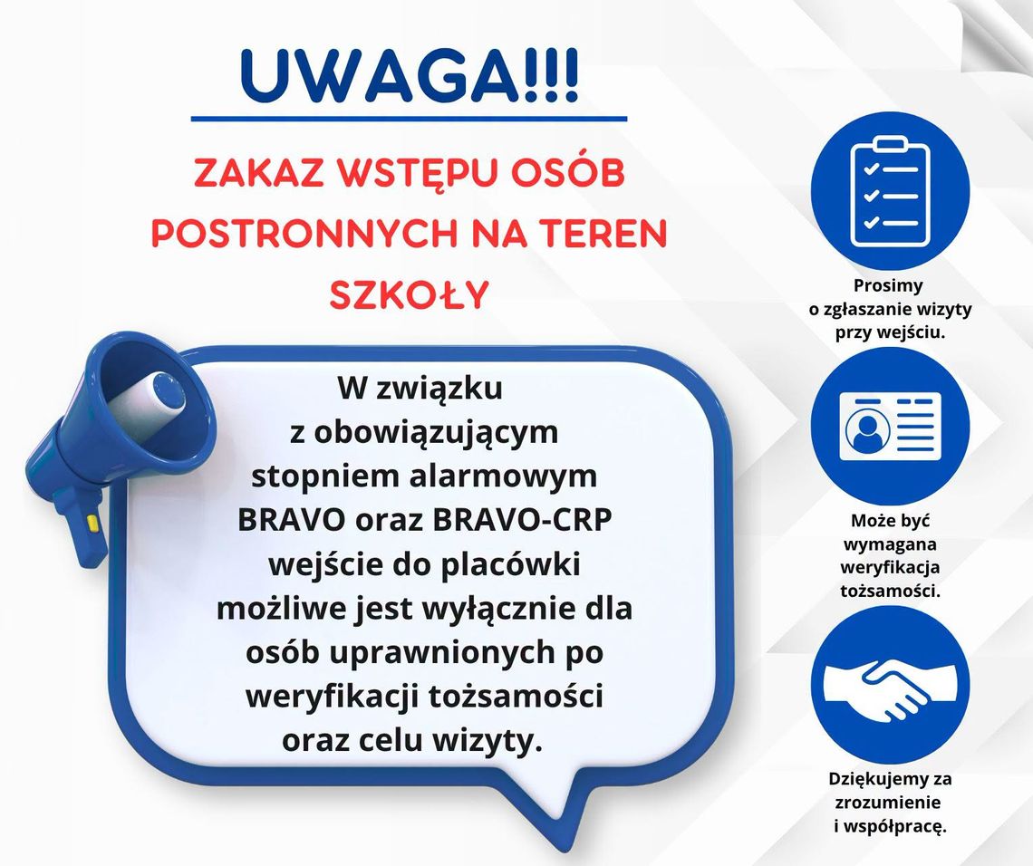 Szkoła zamyka drzwi dla osób z zewnątrz – bez weryfikacji ani rusz!