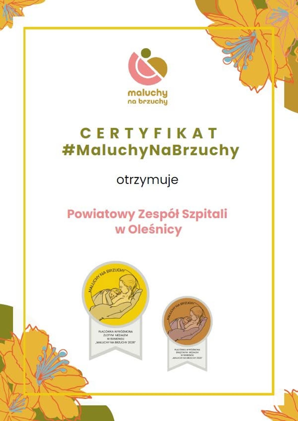 Szpital w Oleśnicy z dwoma medalami! Znalazł się w gronie najlepszych porodówek w Polsce