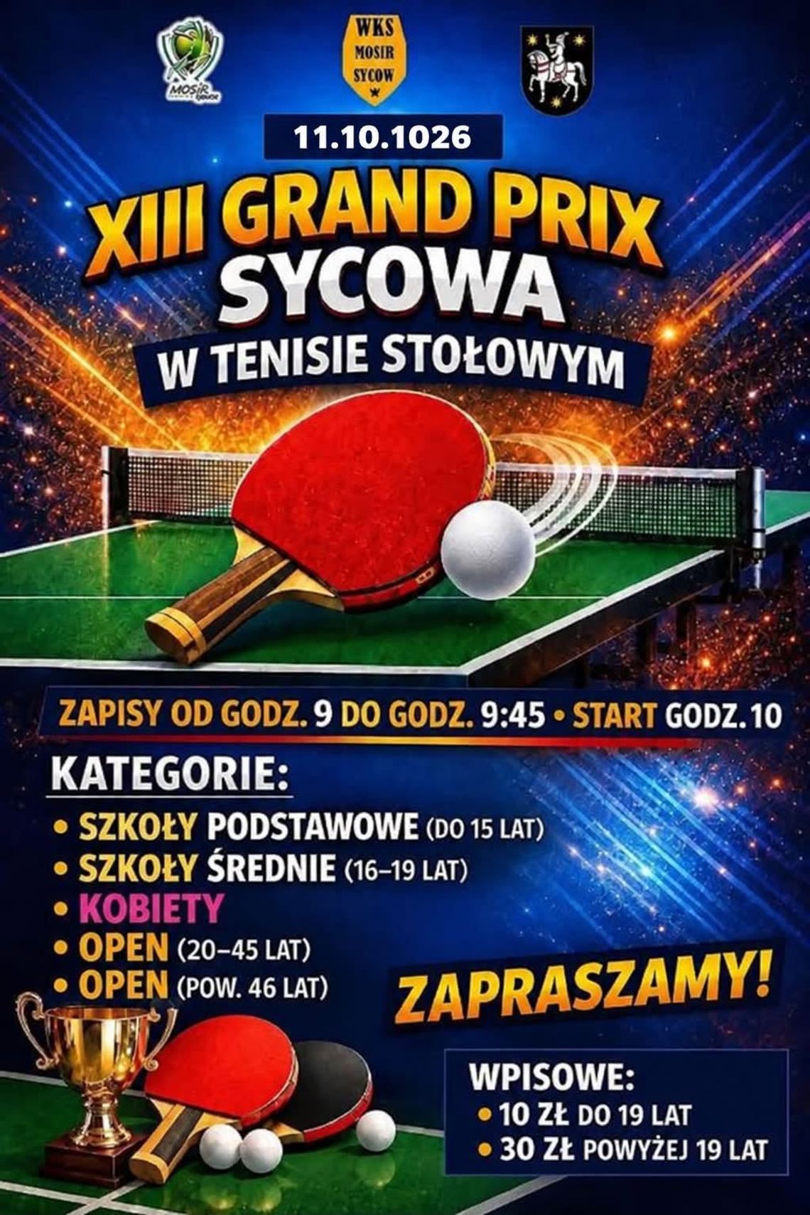 Tenis stołowy rządzi w Sycowie