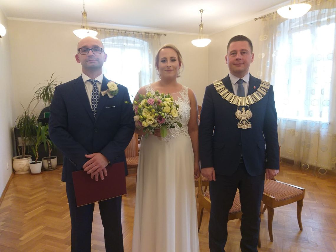 To pierwszy ślub burmistrza