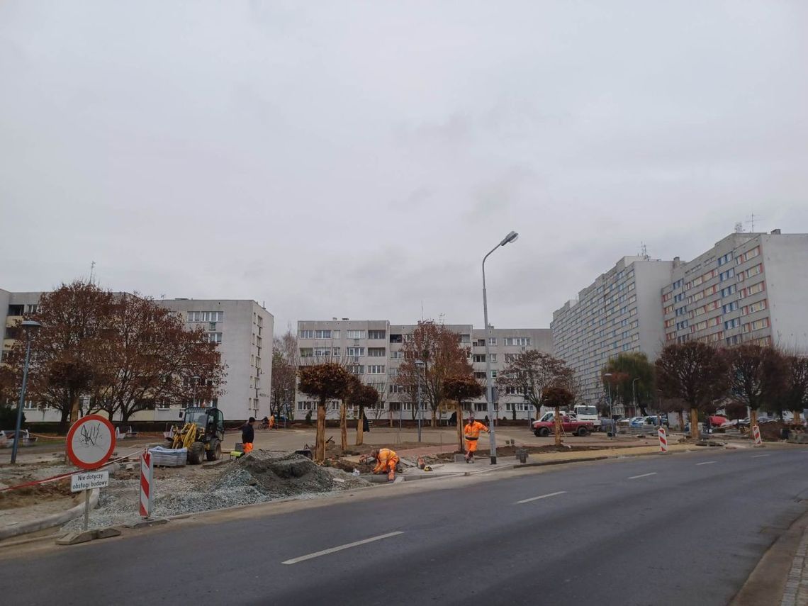 Trwa przebudowa parkingu przy Sinapiusa w Oleśnicy