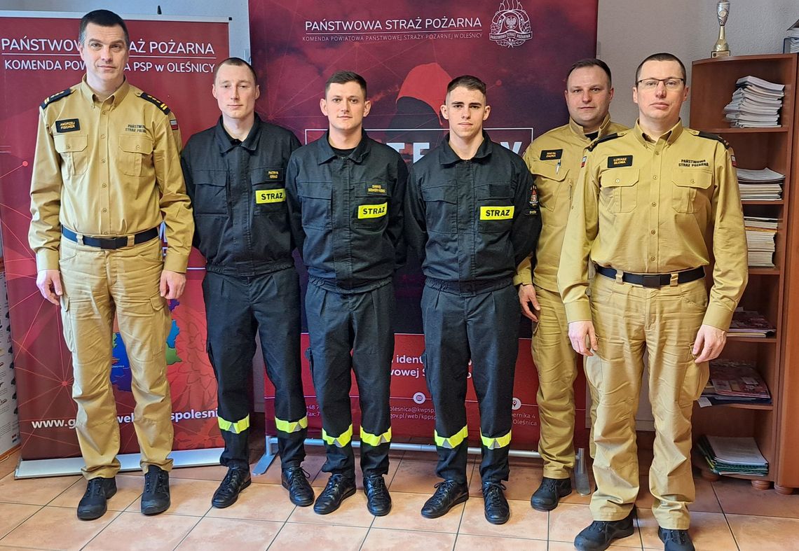 Trzech nowych strażków w Oleśnicy i Sycowie