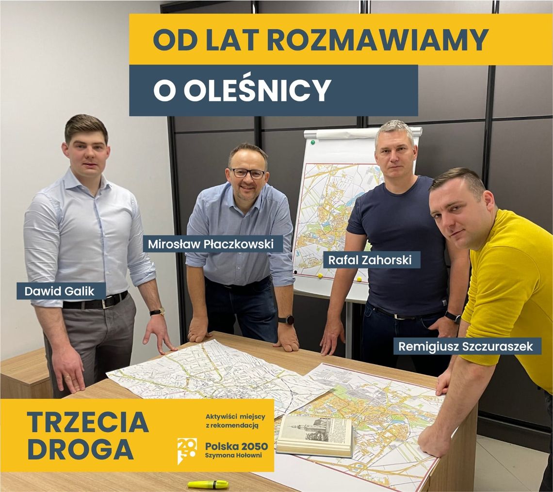 Trzecia Droga Prezentuje Liderów List Wyborach W Oleśnicy