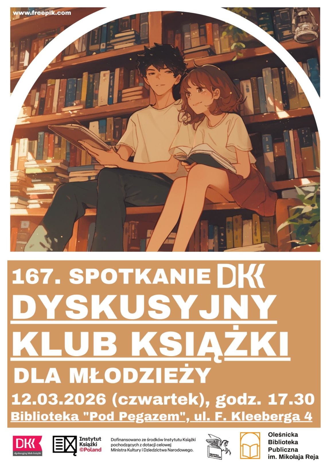 Twoja opinia ma znaczenie! Zapraszamy na 167. spotkanie Dyskusyjnego Klubu Książki dla Młodzieży