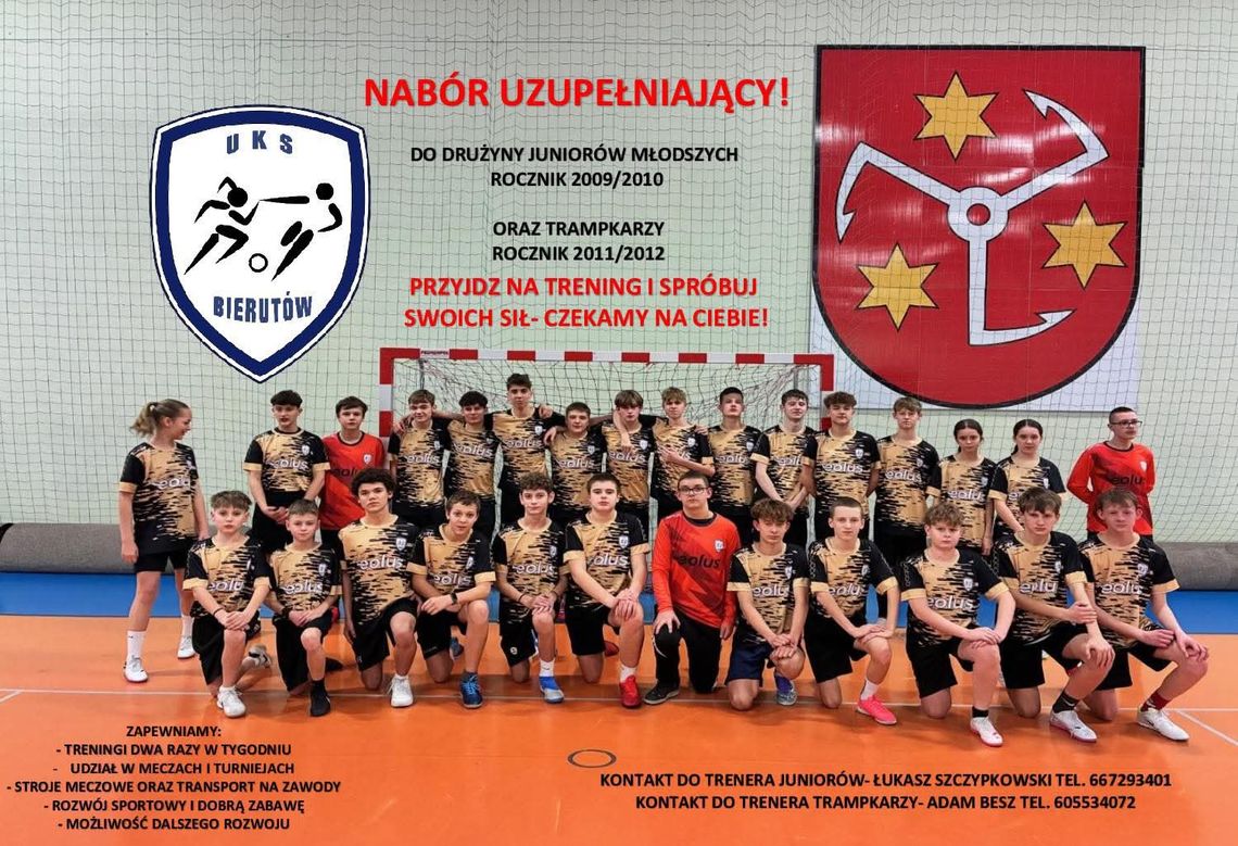 UKS Bierutów prowadzi nabór do grup młodzieżowych