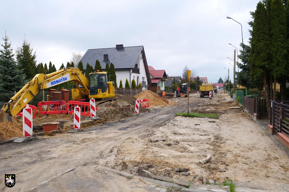 Ulica Kossaka w Sycowie przchodzi modernizację