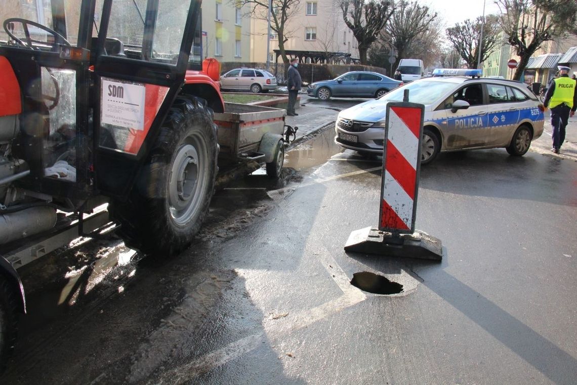 Ulica Słoneczna w Oleśnicy zablokowana! Ulica Słoneczna w Oleśnicy zablokowana!