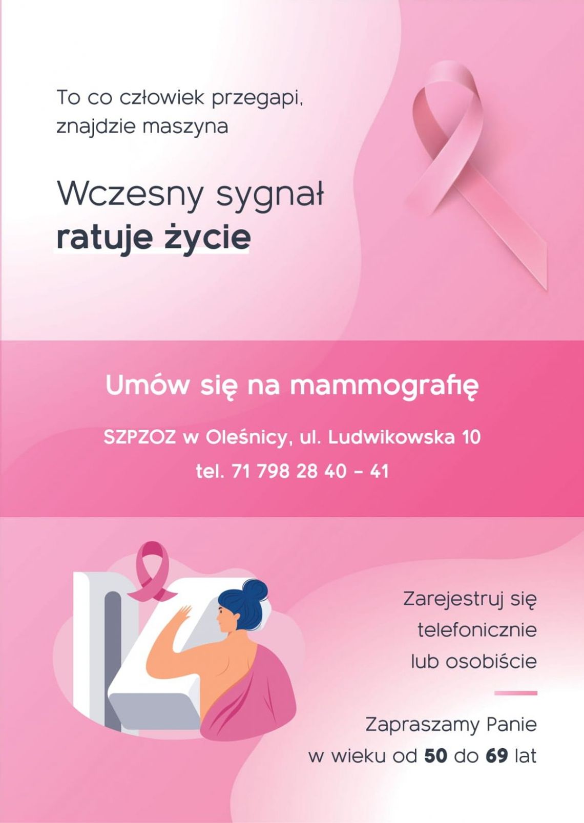 Umów się na mammografię w Oleśnicy