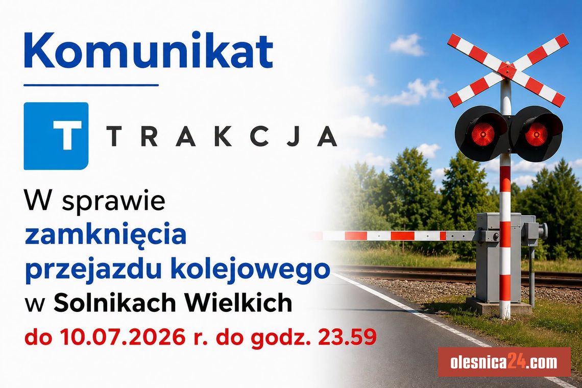 Uwaga kierowcy! Zamknięcie przejazdu w Solnikach Wielkich przedłużone do późnego wieczora – chaos na DW 396 Uwaga kierowcy! Zamknięcie przejazdu w Solnikach Wielkich przedłużone do późnego wieczora – chaos na DW 396