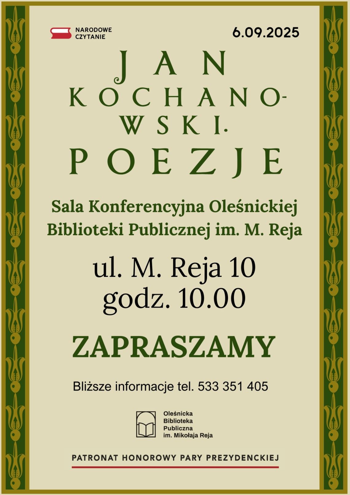 Narodowe Czytanie 2025
