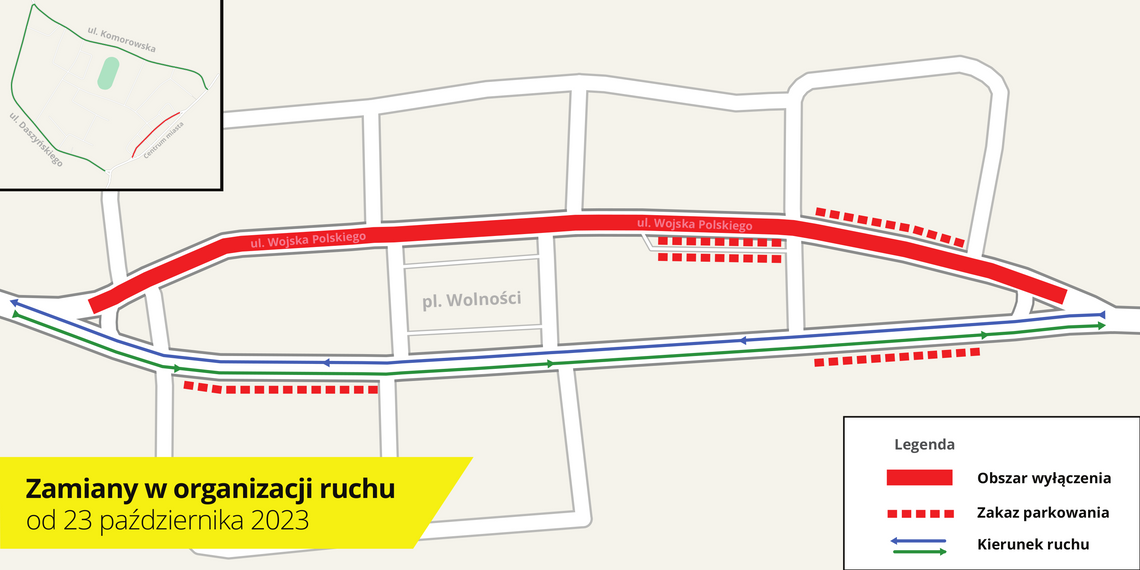 W poniedziałek rozpocznie się przebudowa centrum Sycowa