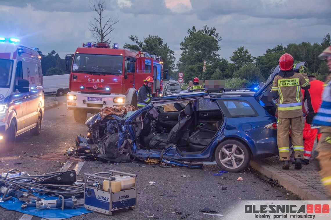 W wyniku wypadku 6 osób zostało rannych, w tym 9-miesięczne niemowlę 