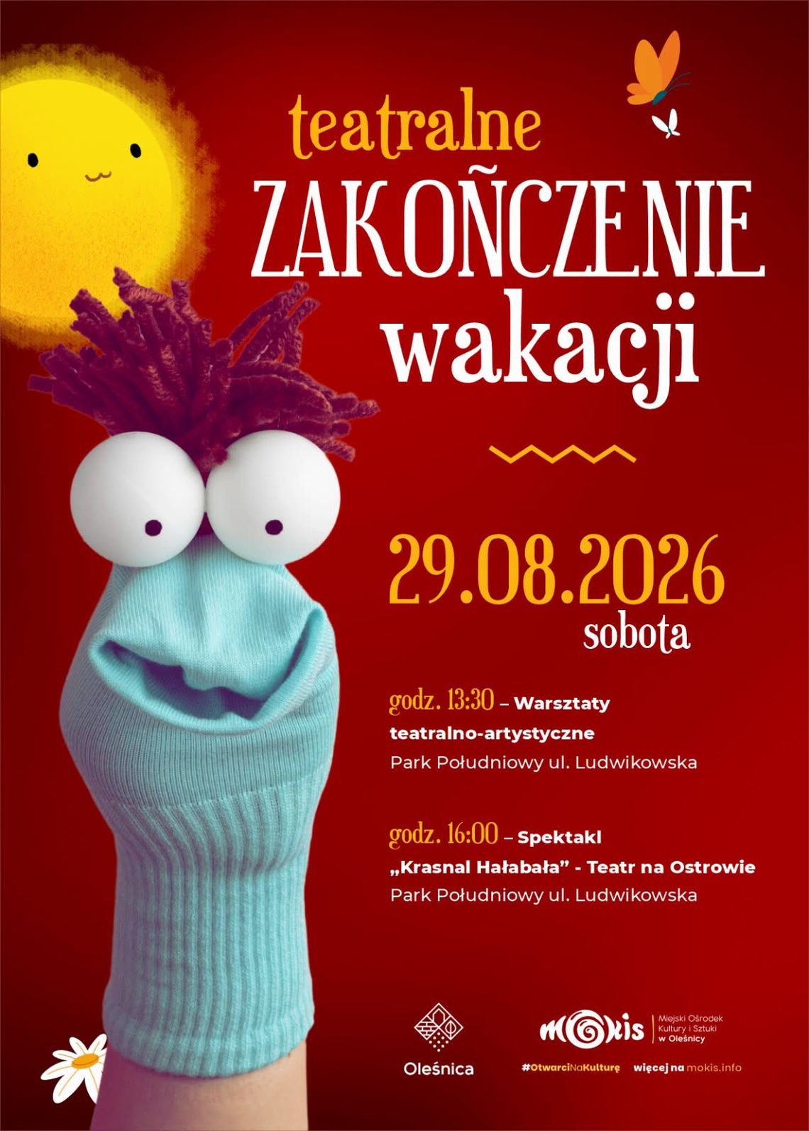 Wakacje dobiegną końca teatralnym akcentem! W Oleśnicy czeka rodzinne popołudnie pełne zabawy