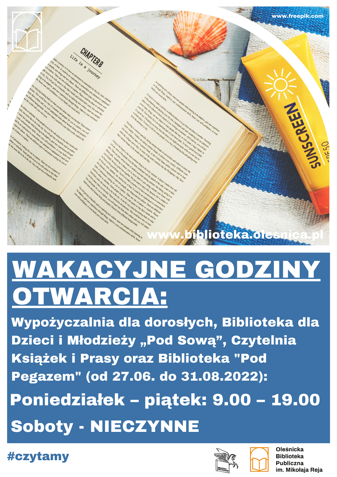 Wakacyjne godziny otwarcia oleśnickiej biblioteki