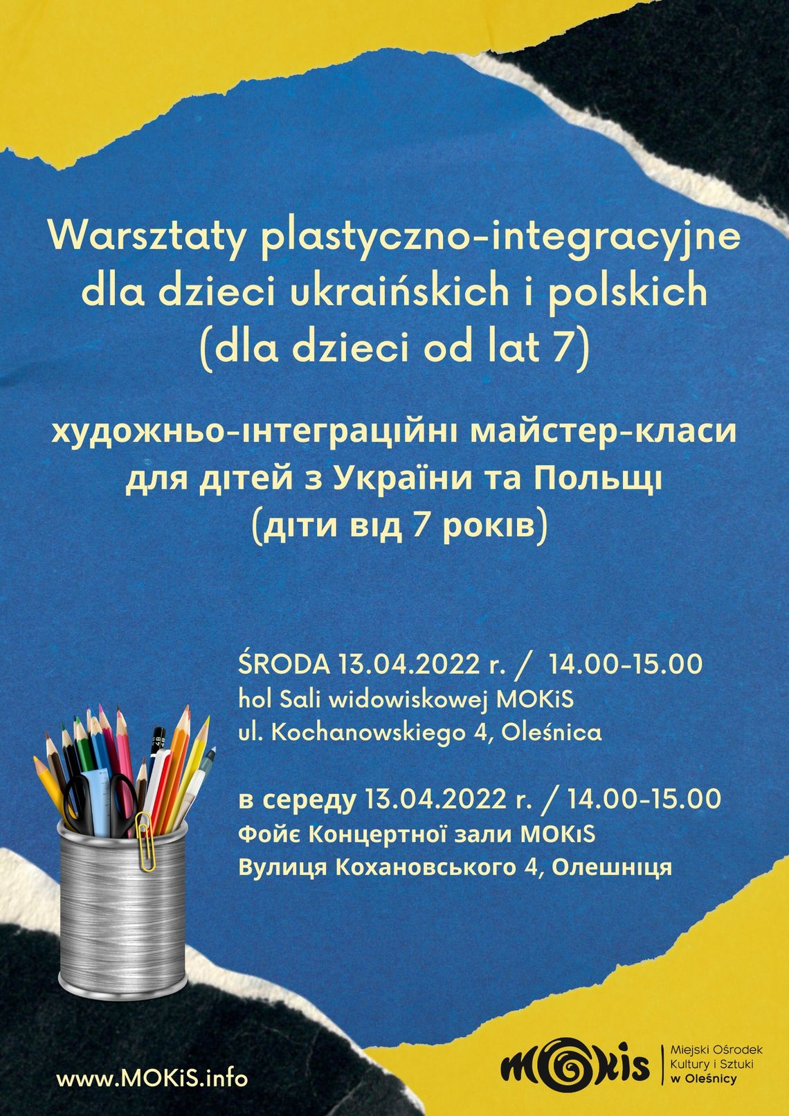 Warsztaty plastyczne dla dzieci z Ukrainy