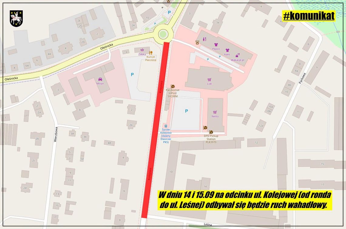 Ważna ulica w centrum Sycowa do remontu. Kierowców czekają utrudnienia Ważna ulica w centrum Sycowa do remontu. Kierowców czekają utrudnienia