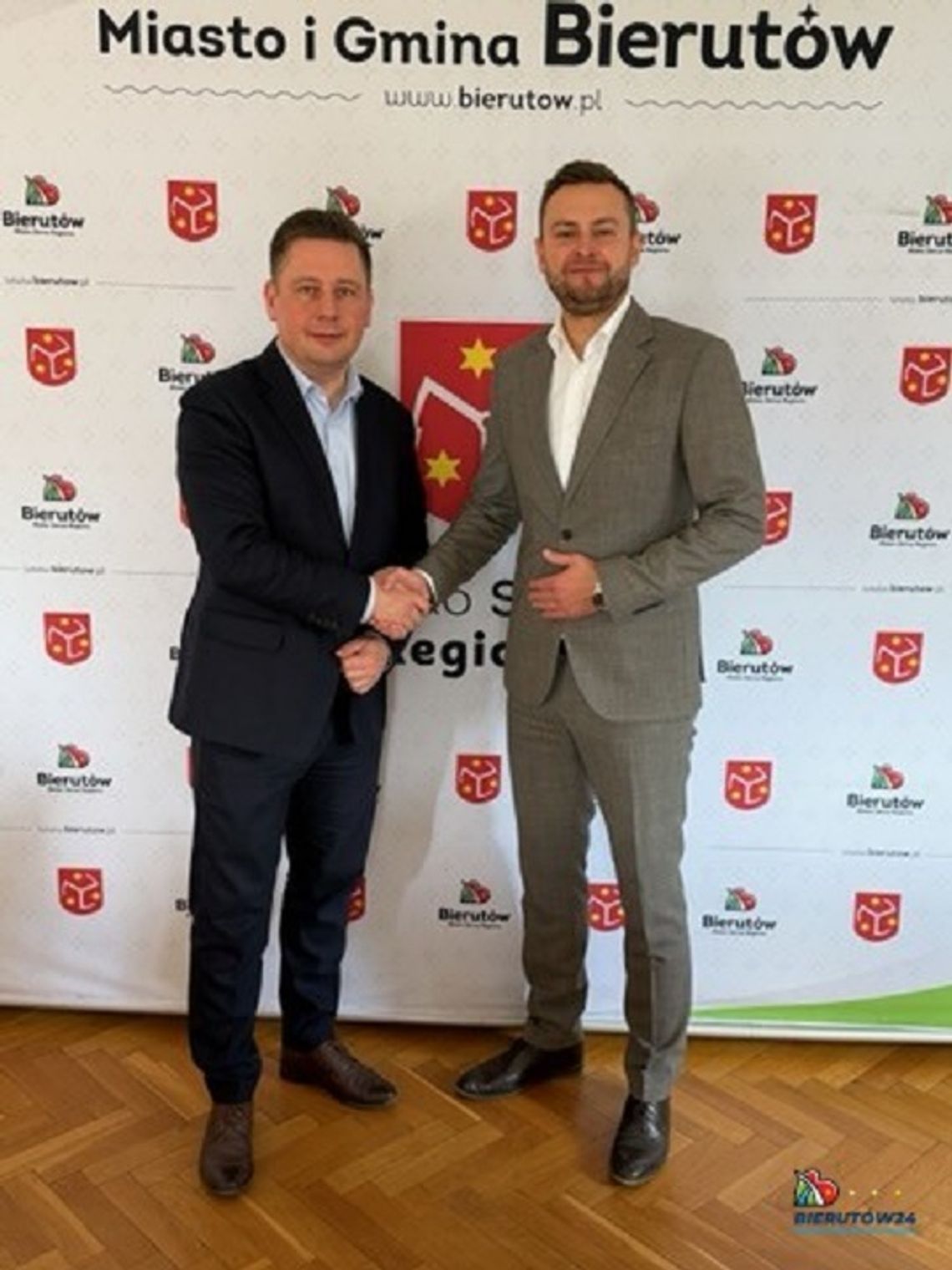 Ważne rozmowy o przyszłości Bierutowa. Burmistrz spotkał się z wicemarszałkiem