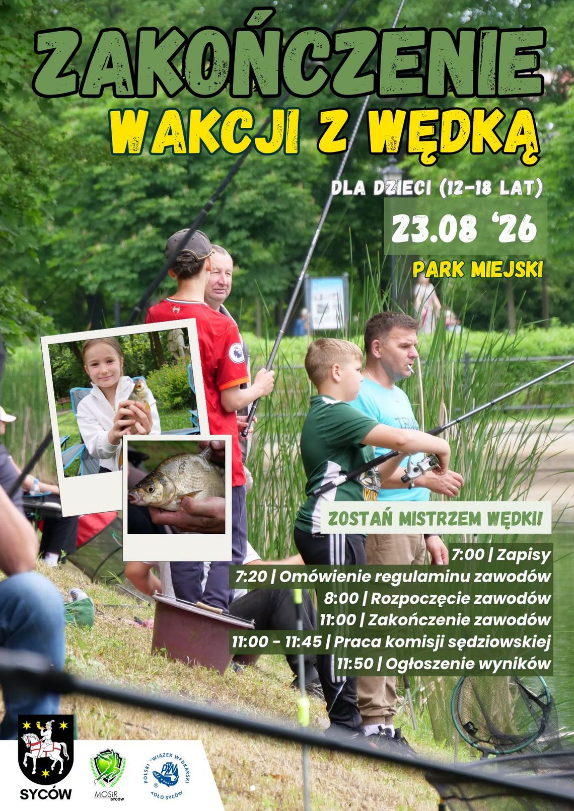 Wędkarskie zakończenie wakacji w Sycowie. Kto złowi największą rybę? Wędkarskie zakończenie wakacji w Sycowie. Kto złowi największą rybę?