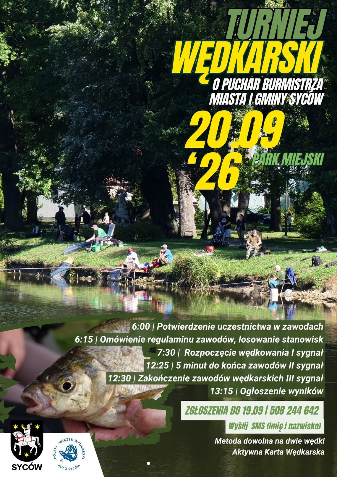 Wędkarze powalczą o Puchar Burmistrza. Zawody już w niedzielę Wędkarze powalczą o Puchar Burmistrza. Zawody już w niedzielę