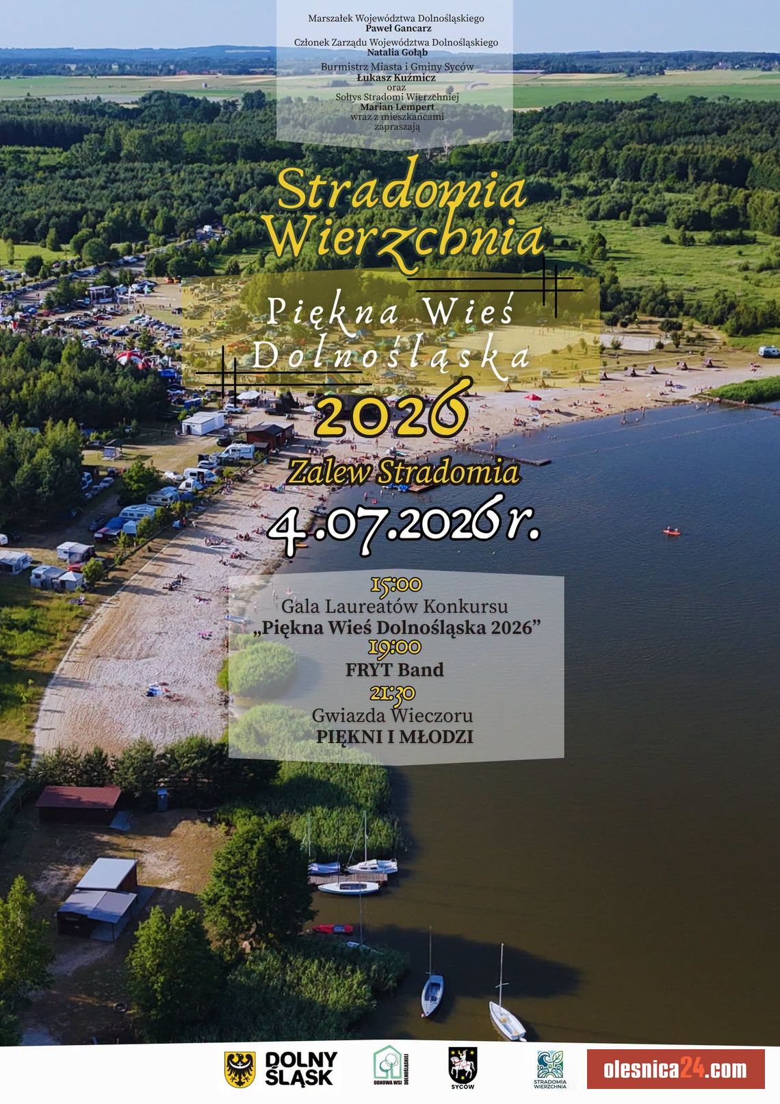 Wielkie święto nad Zalewem Stradomia. Wystąpi gwiazda disco polo Wielkie święto nad Zalewem Stradomia. Wystąpi gwiazda disco polo