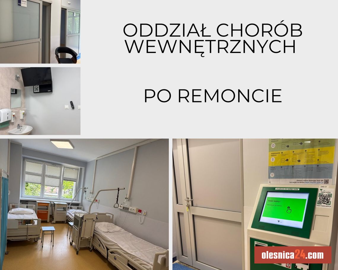 Wielkie zmiany w szpitalu! Pierwszy etap remontu oddziału zakończony Wielkie zmiany w szpitalu! Pierwszy etap remontu oddziału zakończony