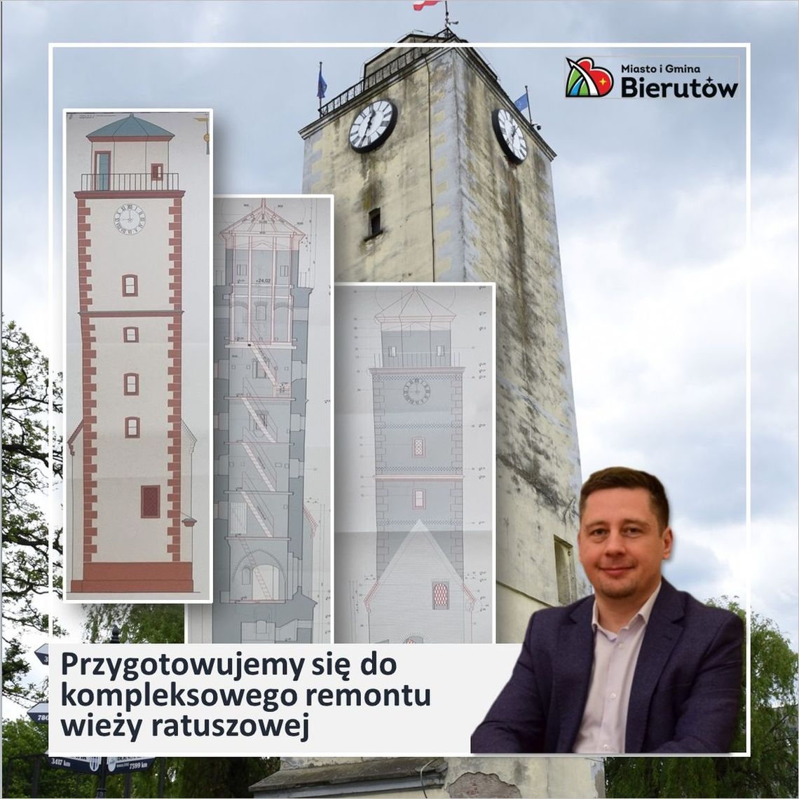 Wieża ratuszowa idzie do remontu Wieża ratuszowa idzie do remontu