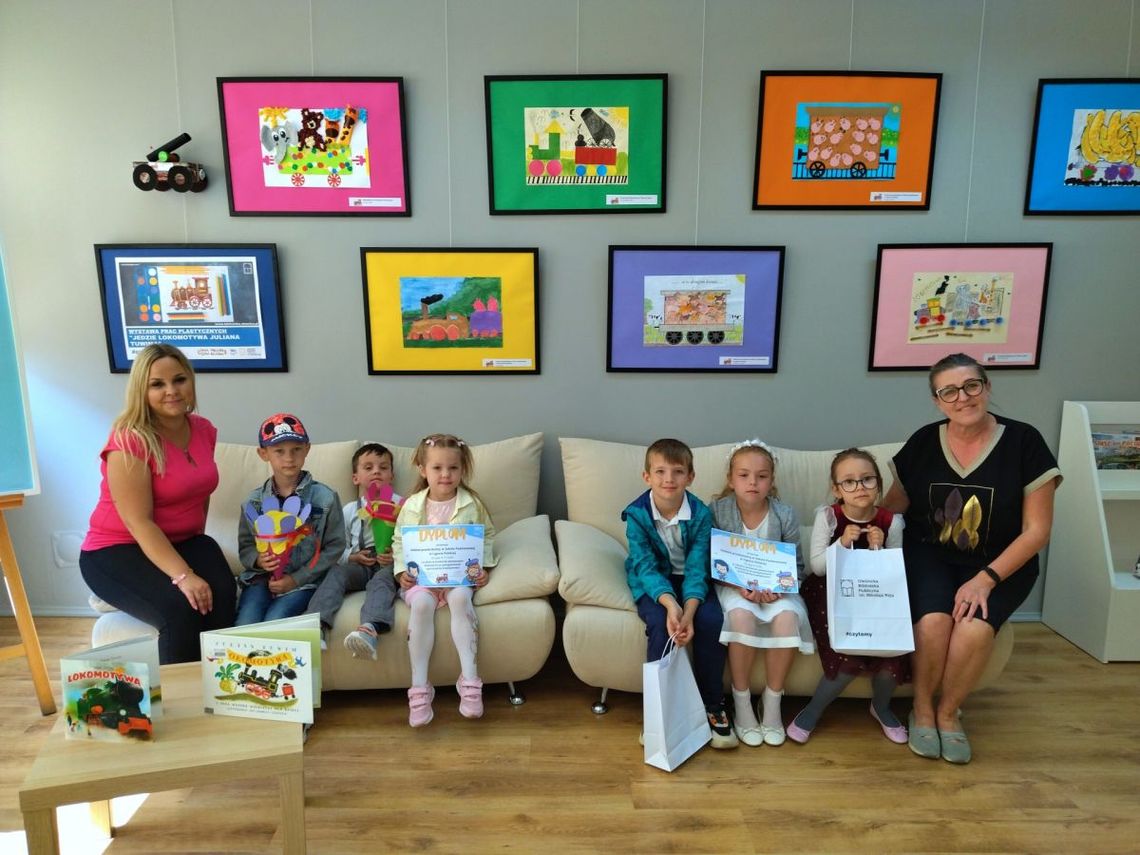 Wizyta przedszkolaków z Ligoty Polskiej w bibliotece w Oleśnicy