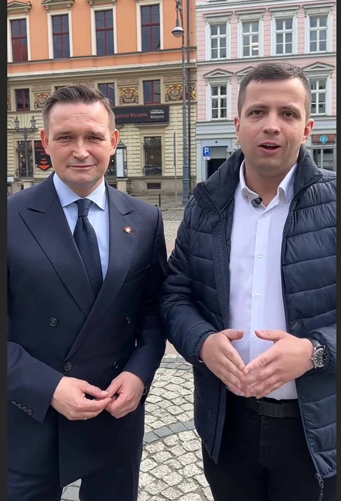 Wojciech Paszkowski i Michał Jaros zachęcają do glosowania Wojciech Paszkowski i Michał Jaros zachęcają do glosowania