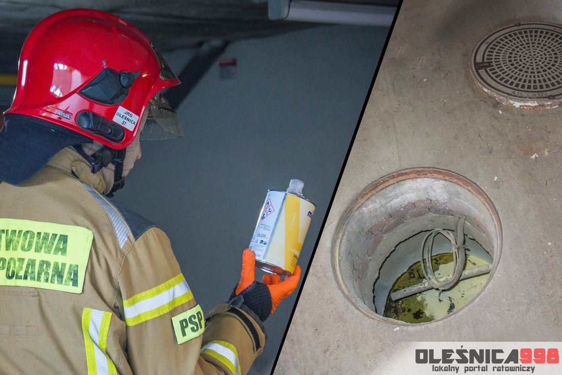 Wybuch chemikaliów w garażu podziemnym w Oleśnicy