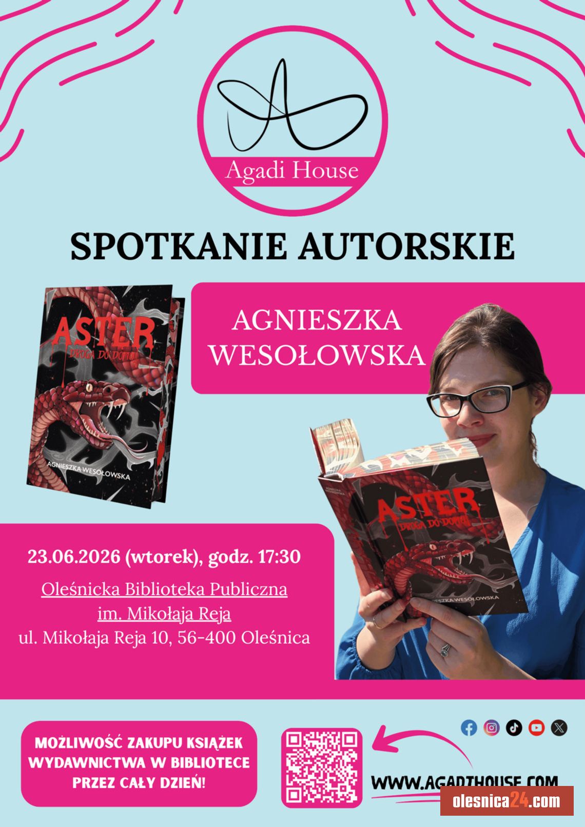 Wydawnictwo Agadi House i spotkanie autorskie w bibliotece Wydawnictwo Agadi House i spotkanie autorskie w bibliotece