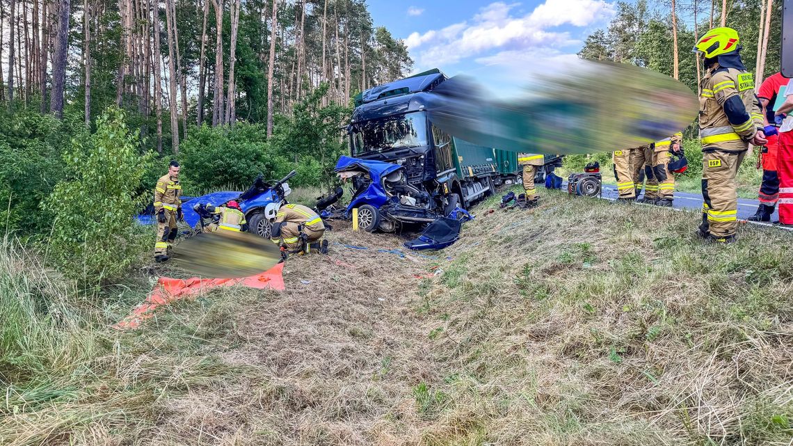 Wypadek na drodze nr 25