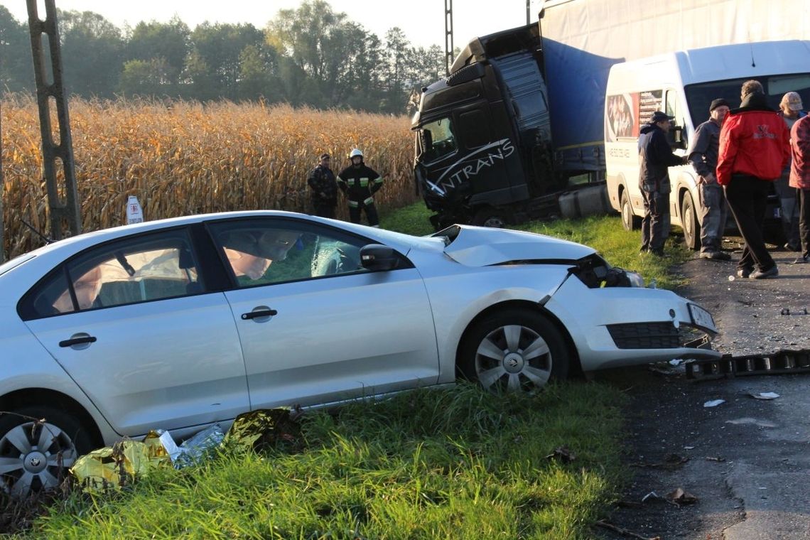 Wypadek na drodze do Bierutowa