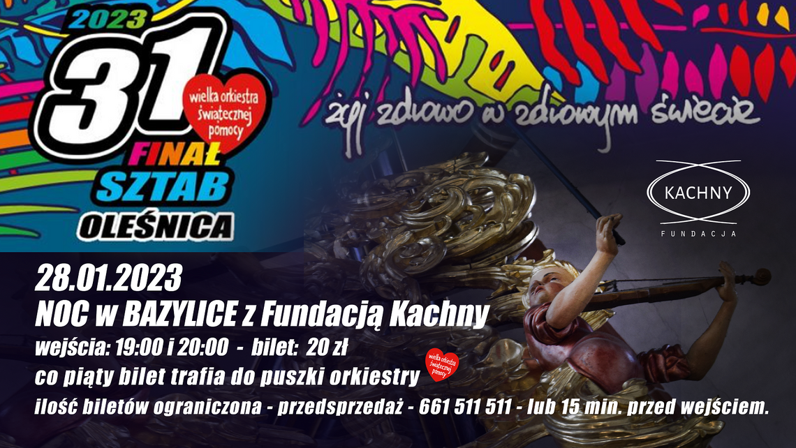 Z Kachną nocą w bazylice