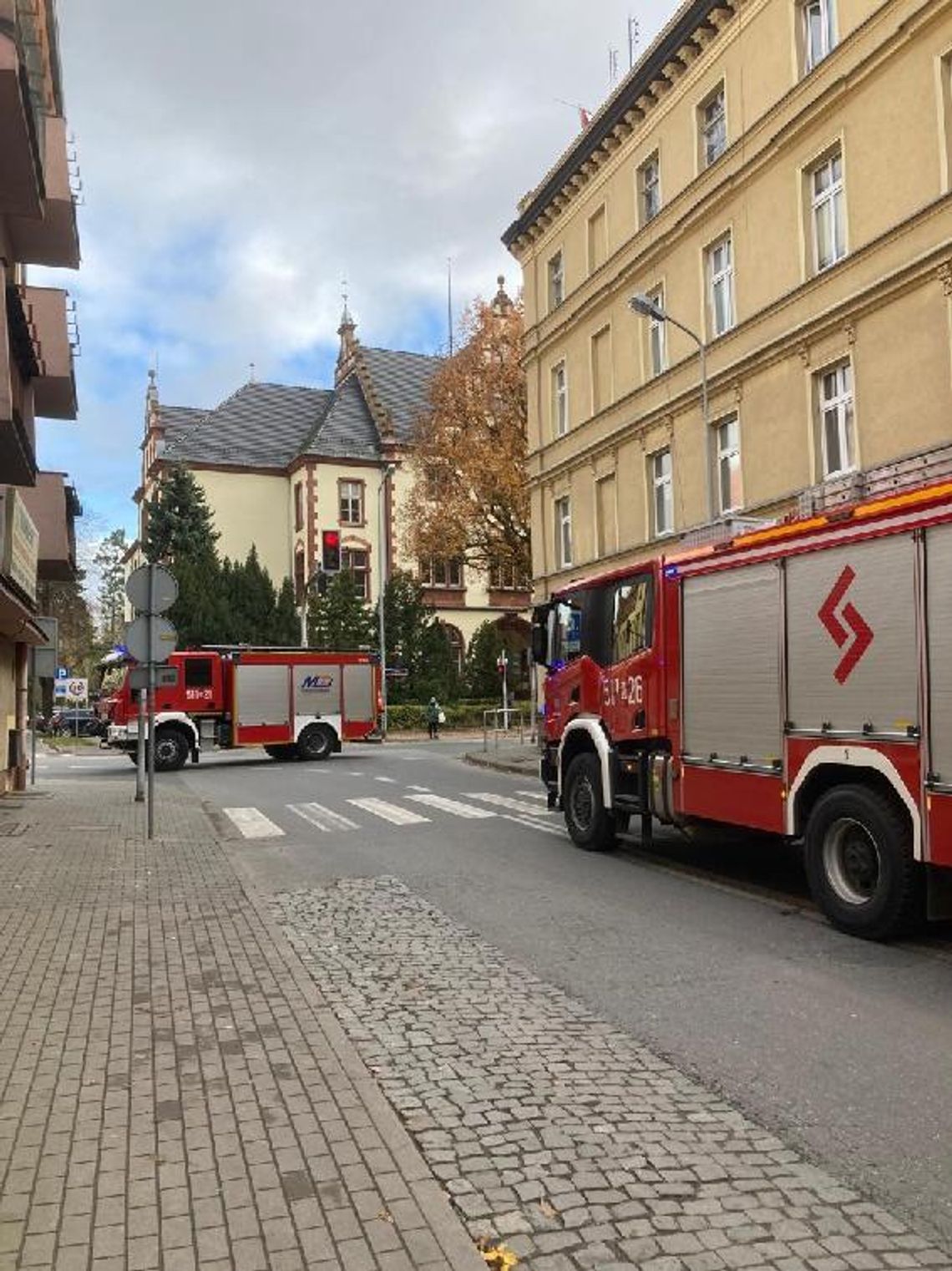 Zadymienie w kamienicy na Wałach Jagiellońskich Zadymienie w kamienicy na Wałach Jagiellońskich