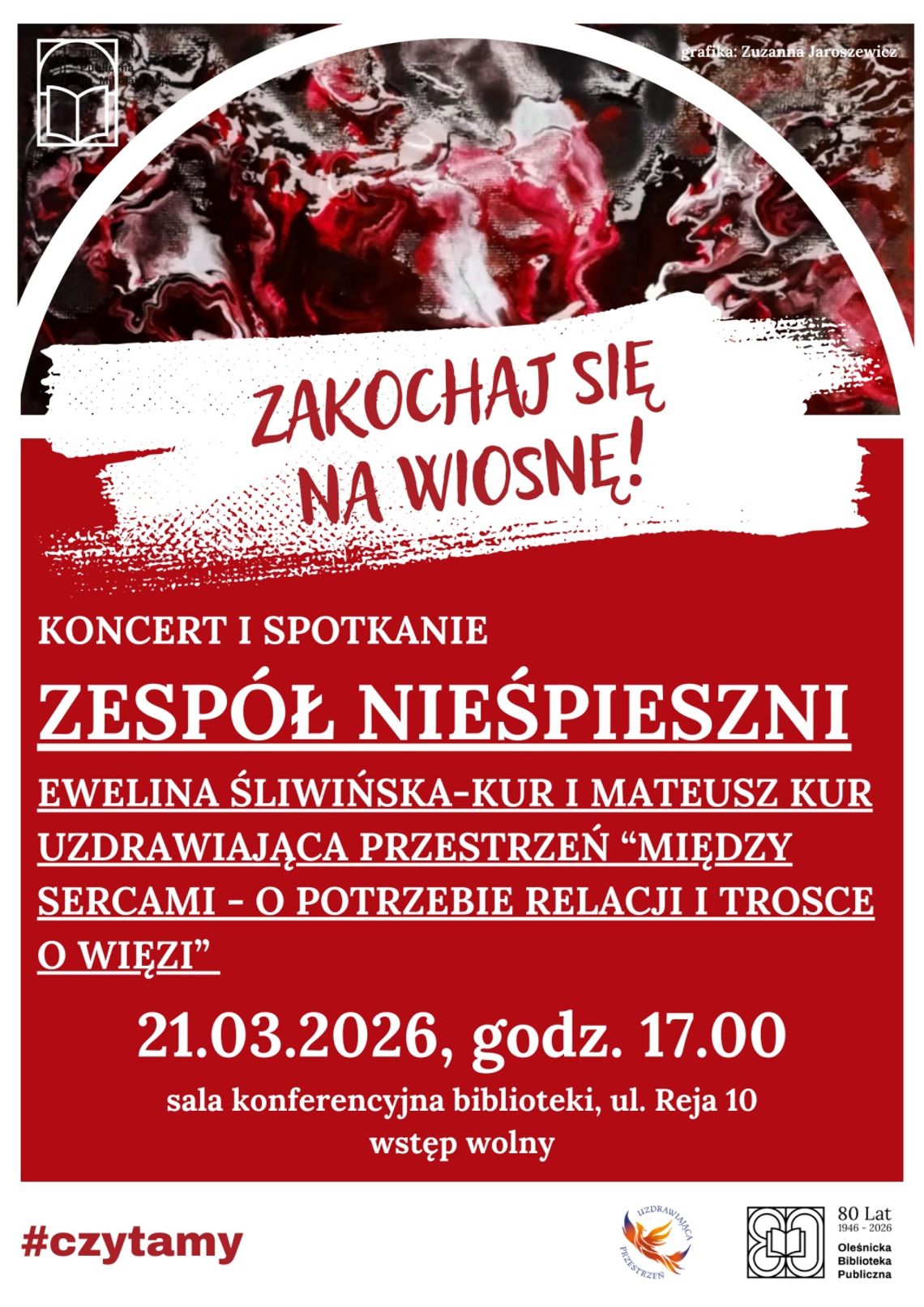 "Zakochaj się na wiosnę!" - koncert i prelekcja w bibliotece