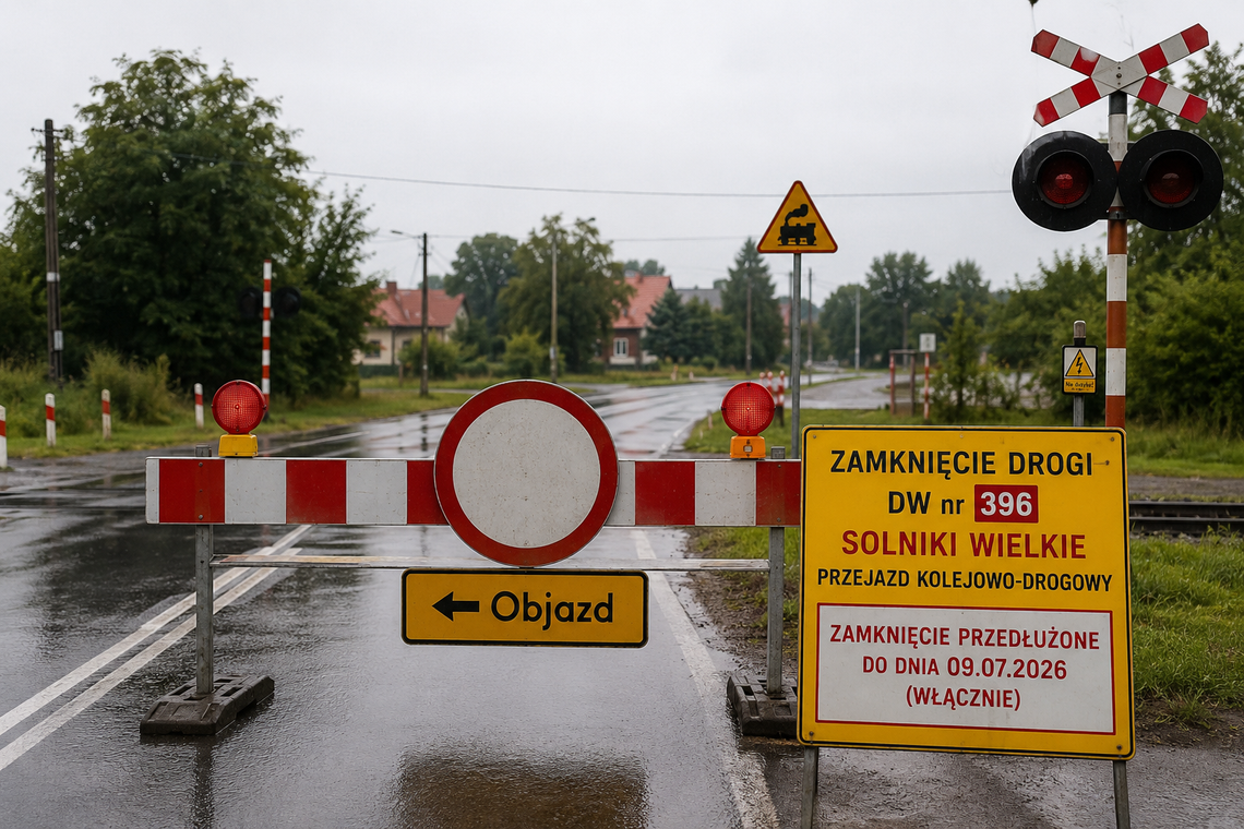 Zamknięcie drogi wojewódzkiej nr 396 przedłużone Zamknięcie drogi wojewódzkiej nr 396 przedłużone